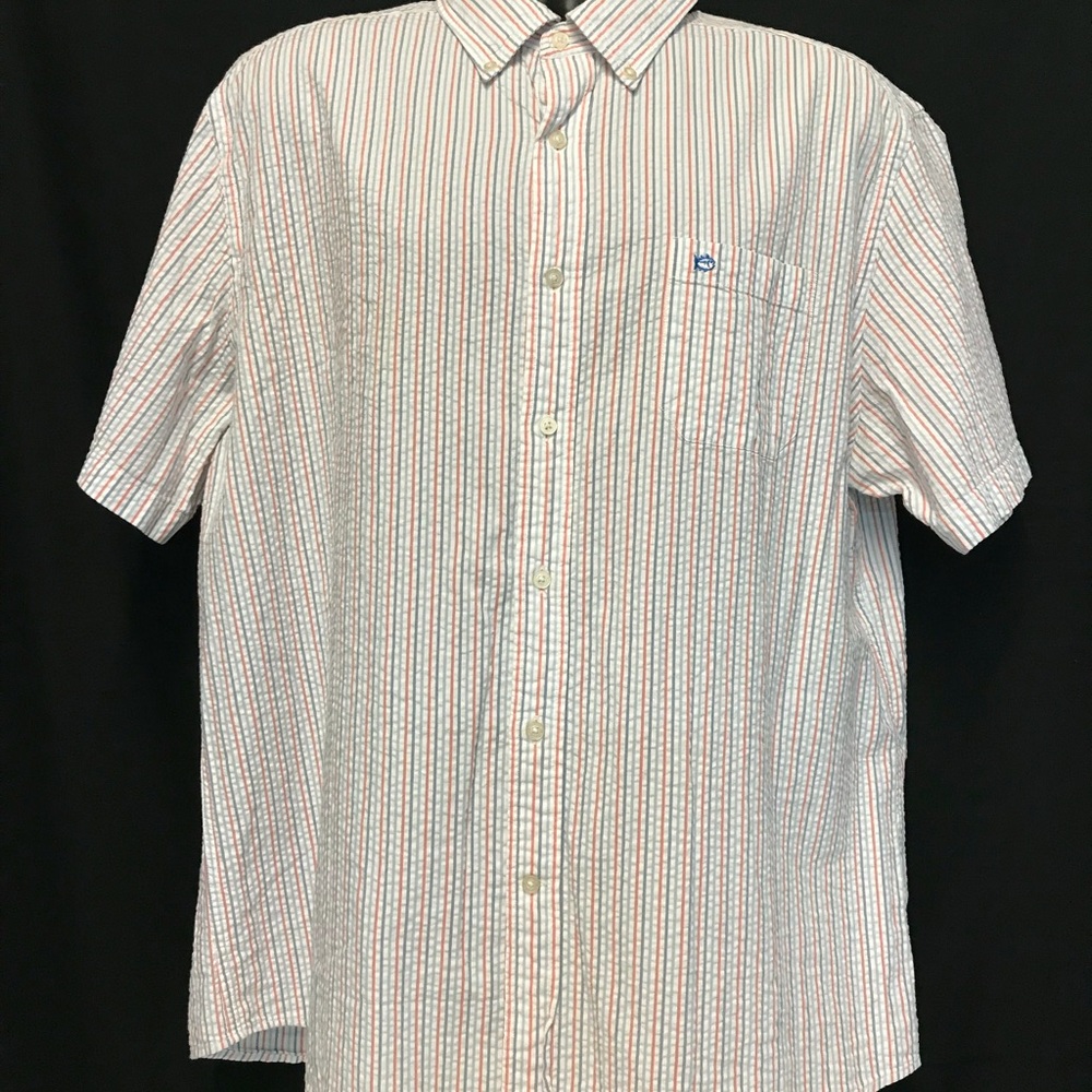 Men's Striped Short Sleeve Shirt